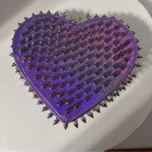 NWOT reckless devotion studded backpack - purple